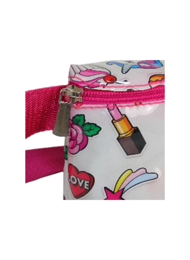 فانسي حقيبة كروس للبنات - لون فوشيا بتصميم لطيف - Image 3